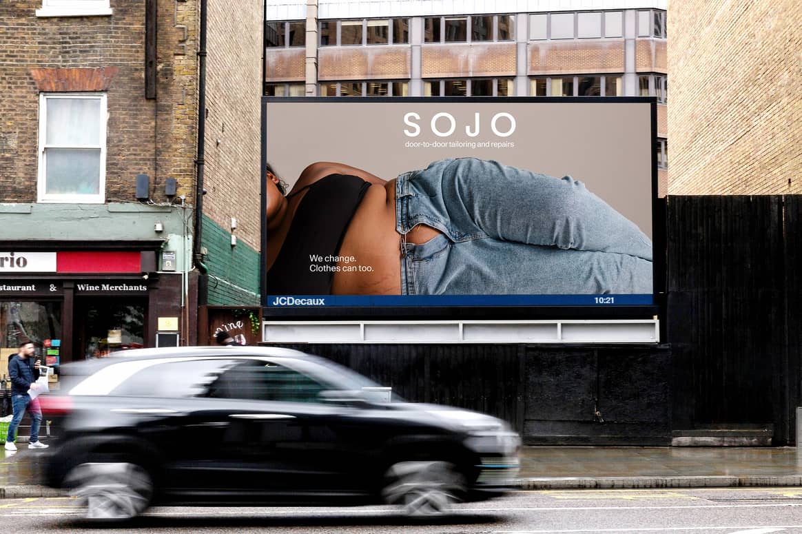 Sojo OOH campaign mock-up, LDN Drive