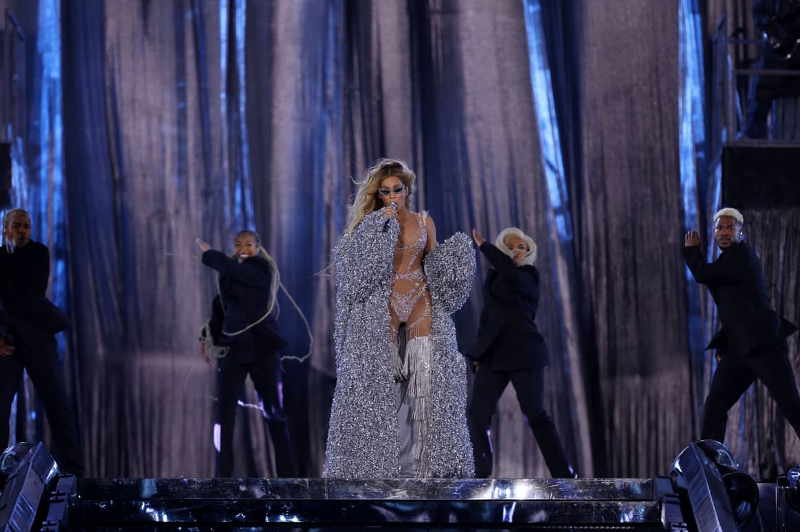 Beyoncé in Agent Provocateur on her Renaissance World Tour.