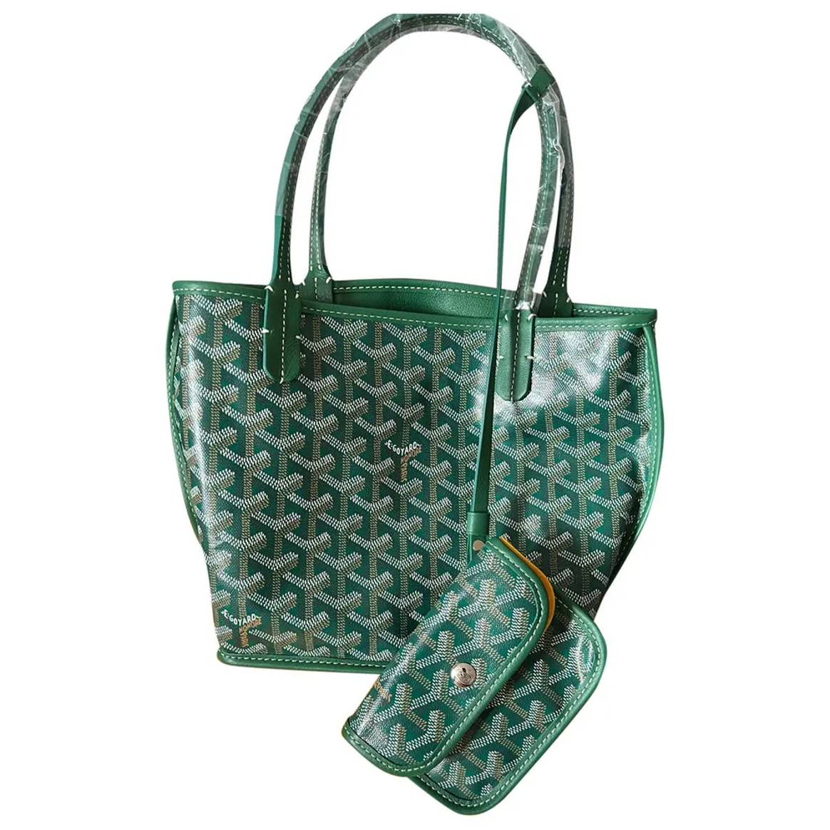 Goyard, Anjou, verde, pelle