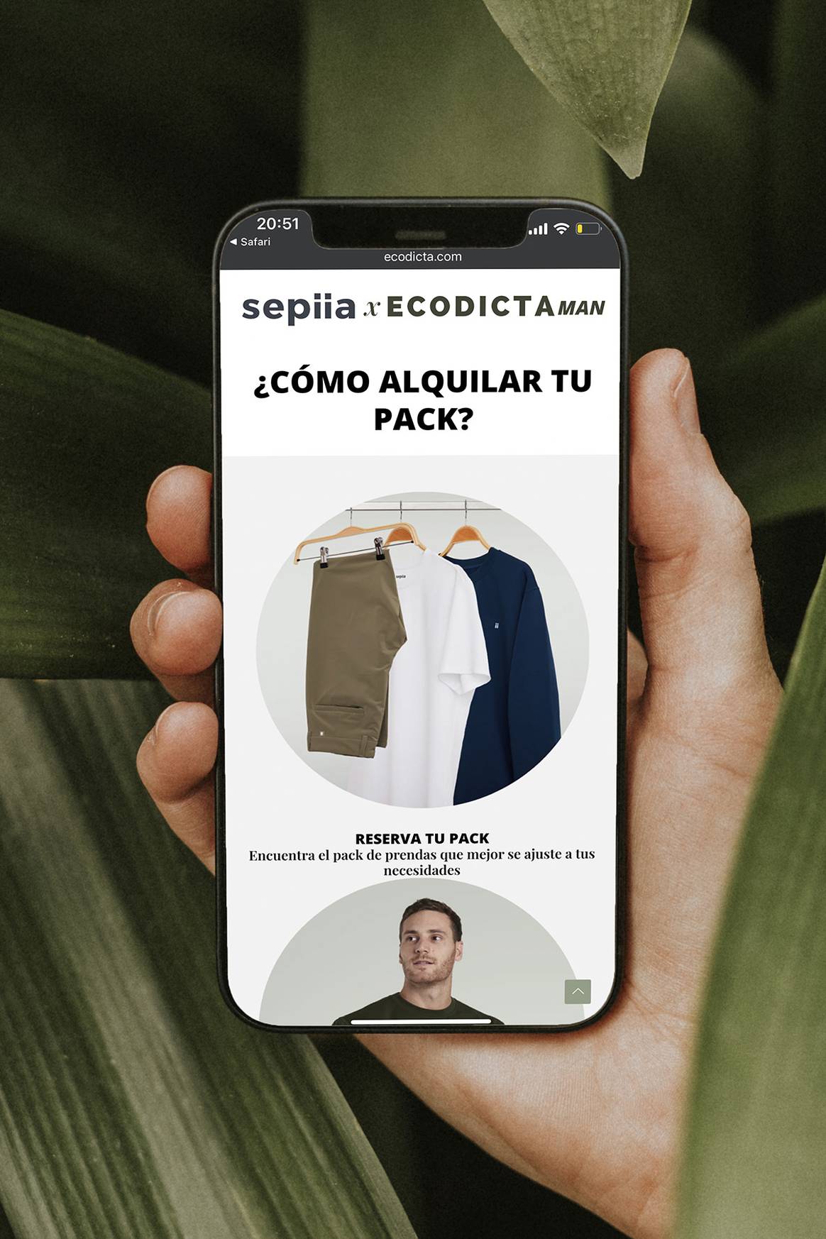 Front-end de la plataforma de Ecodicta desde la sección de su asociación con Sepiia.