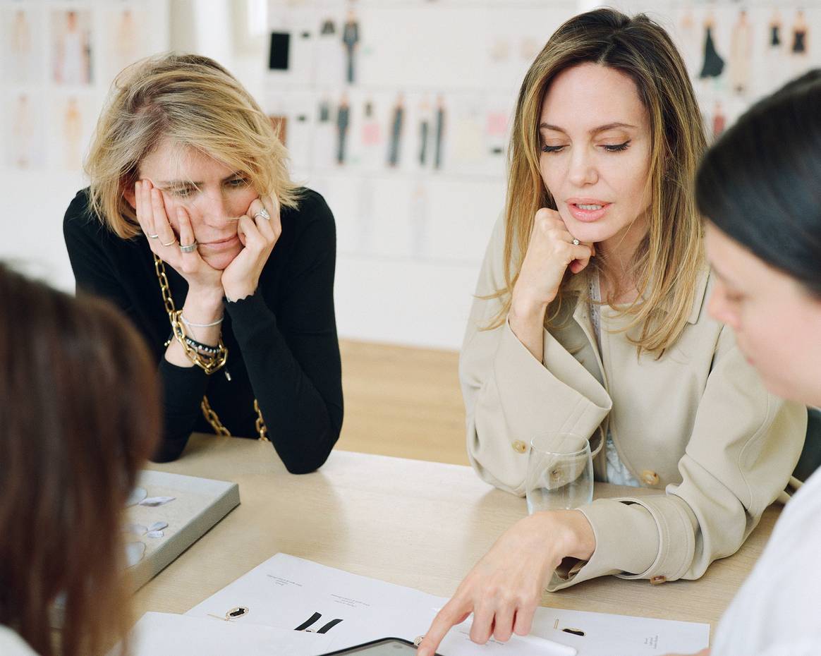 Gabriela Hearst and Angelina Jolie collaborating for Chloé x Atelier Jolie collection