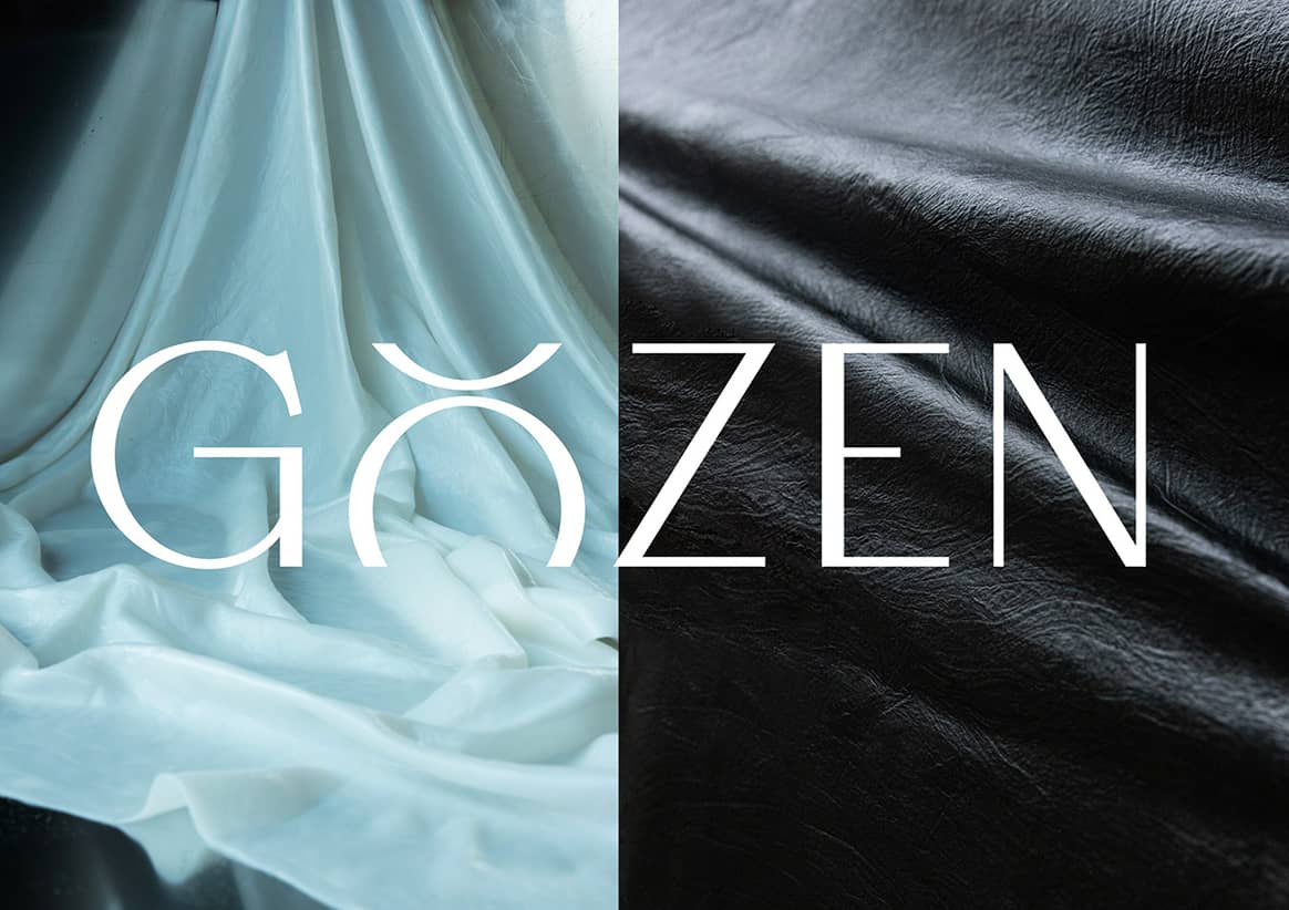 Fibras de Lunaform junto al logotipo de Gozen.