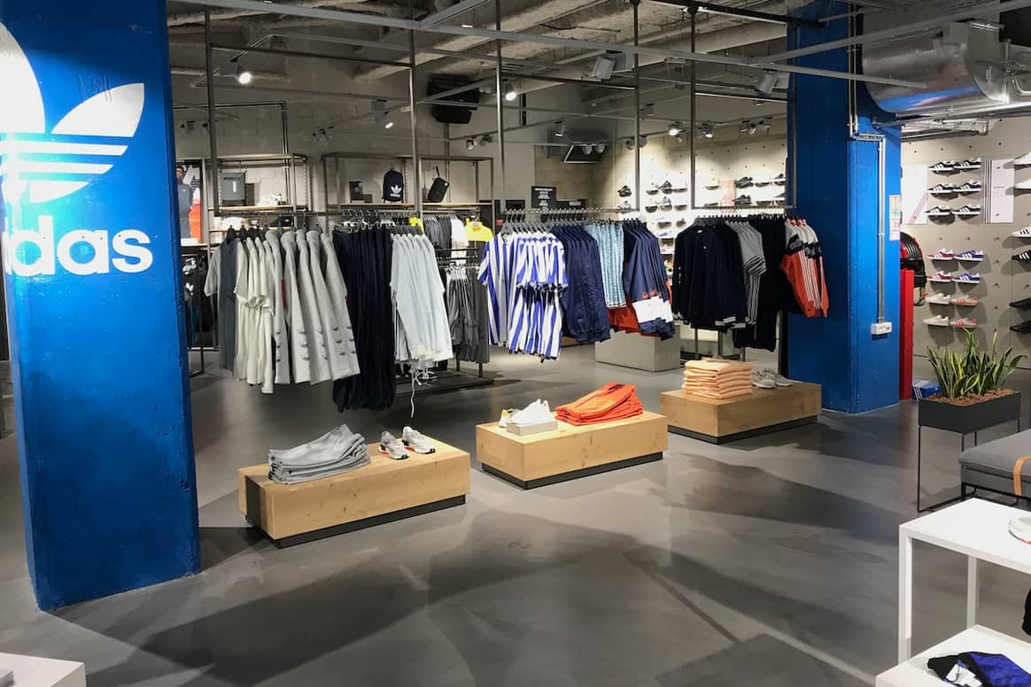 Blick in den Pariser Flagship-Store von Adidas