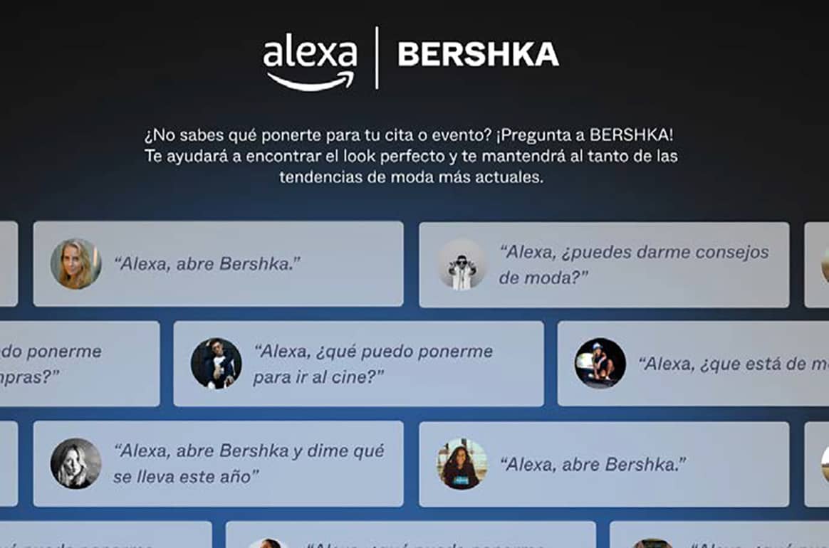 Imagen ilustrativa de la nueva “skill” de Alexa presentada por Bershka.