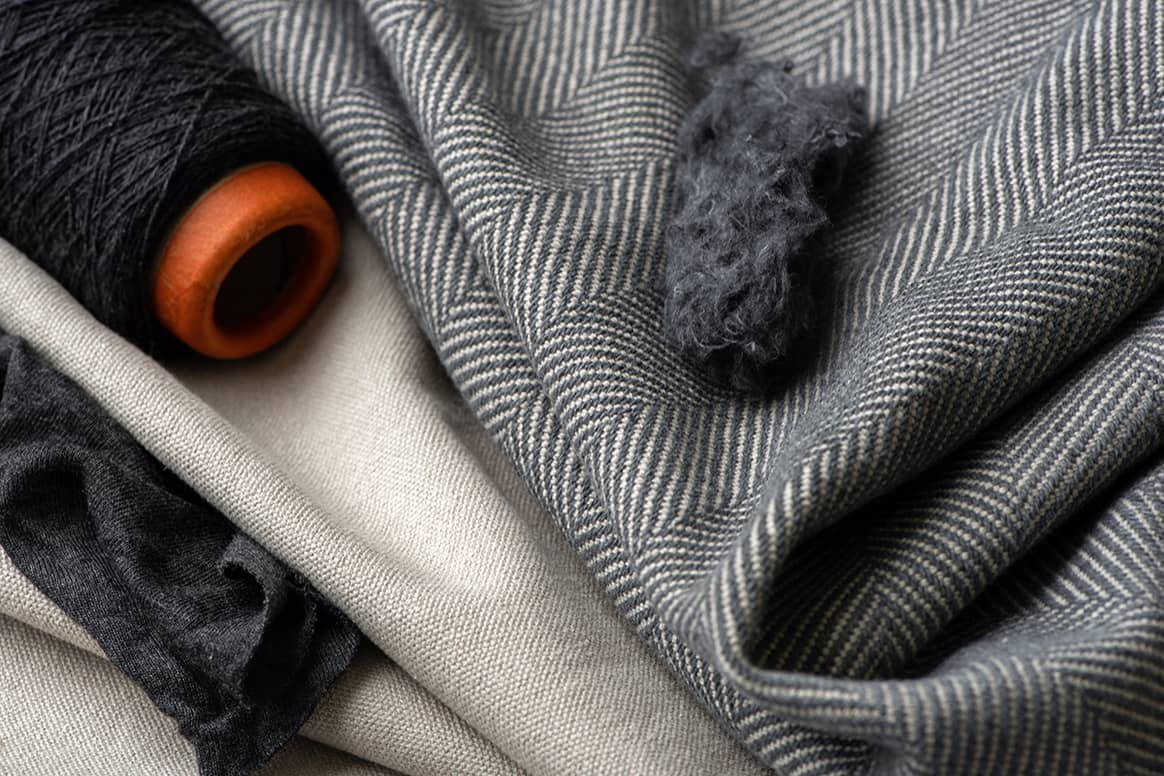 Textiles de Valdese Weavers confeccionados a partir de las fibras de algodón reciclado de Recover.
