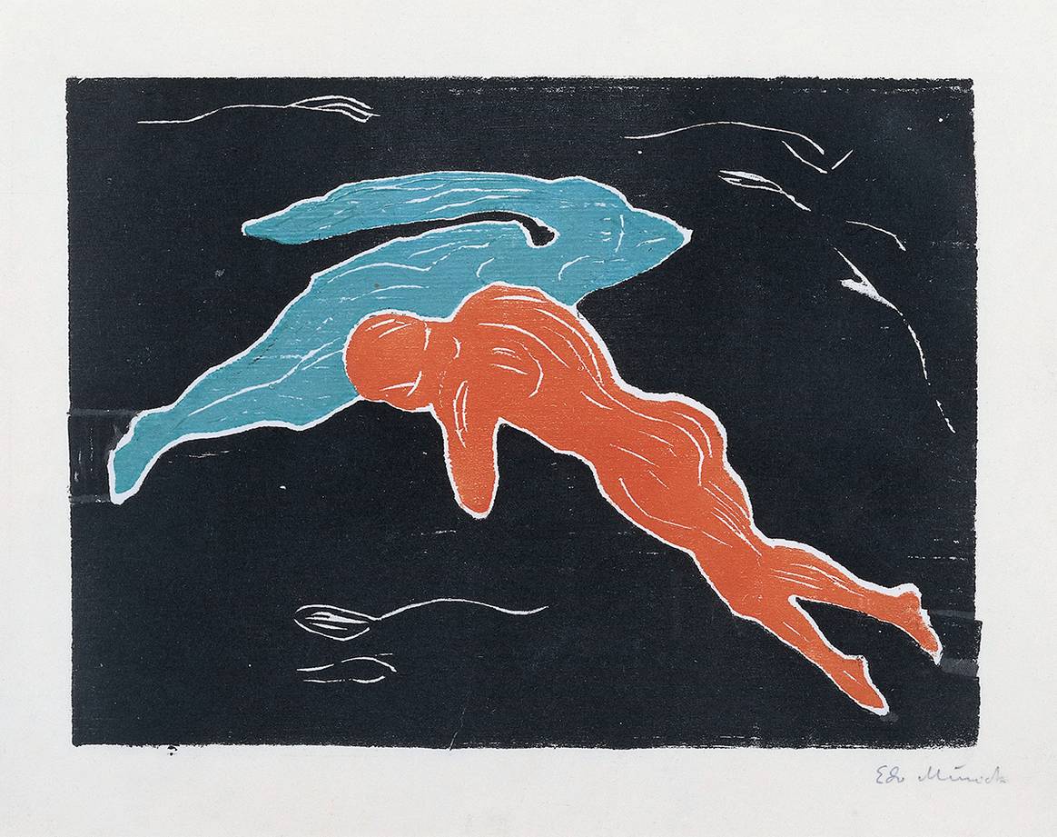 Encuentro en el espacio”, de Edvard Munch.