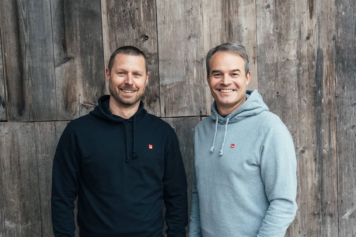 Die Bergfreunde-Geschäftsführer Ronny Höhn und Matthias Gebhard
