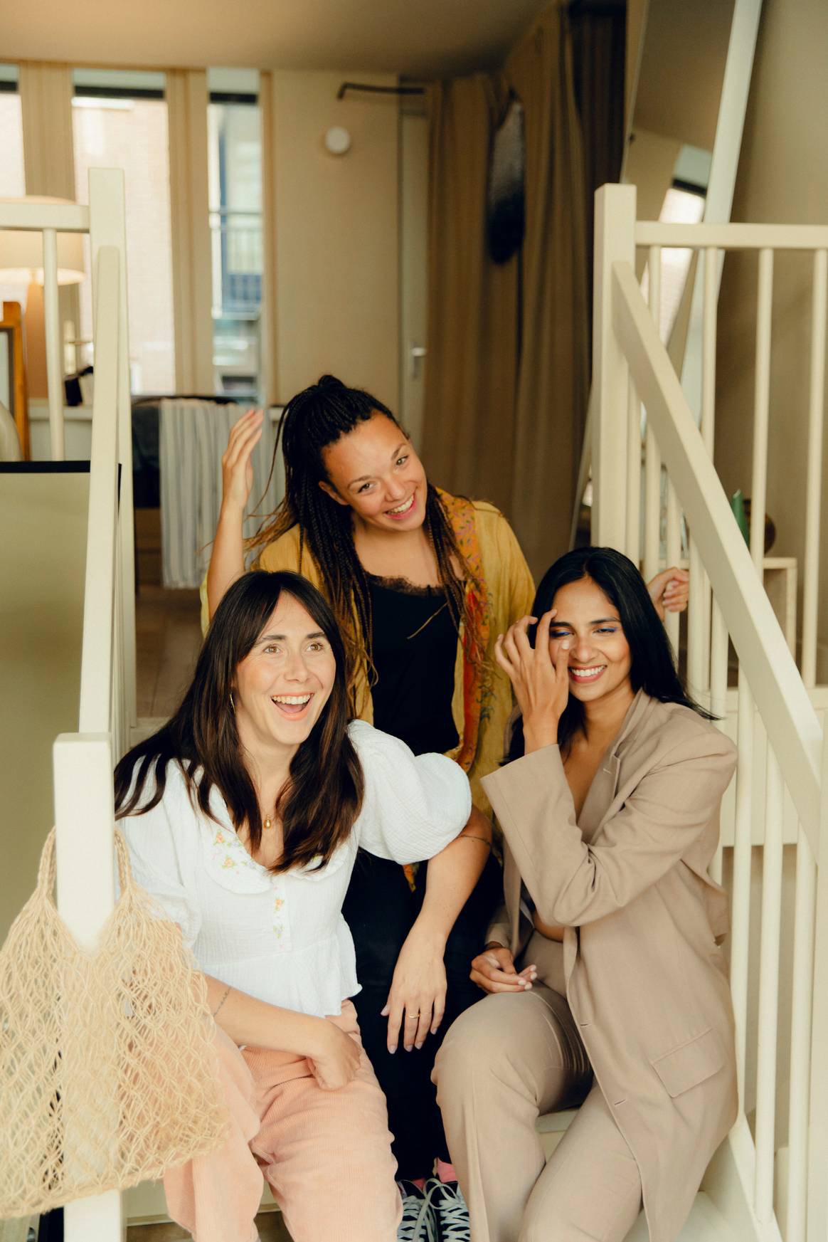 Claudia Angeli, Rachel Castillo en Rashi Agarwal, mede-oprichters Dutch Sustainable Fashion Circle