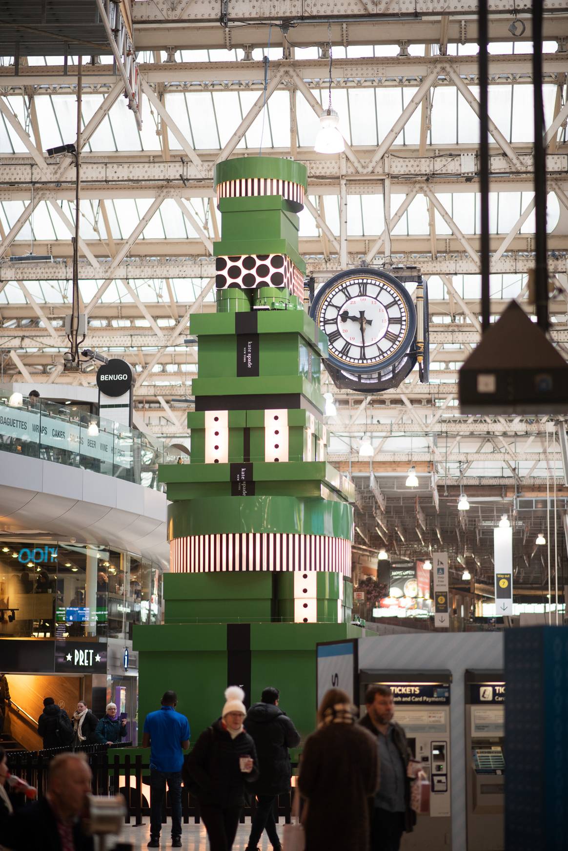 Kate Spade New York Christmas Tree, Waterloo train station, London