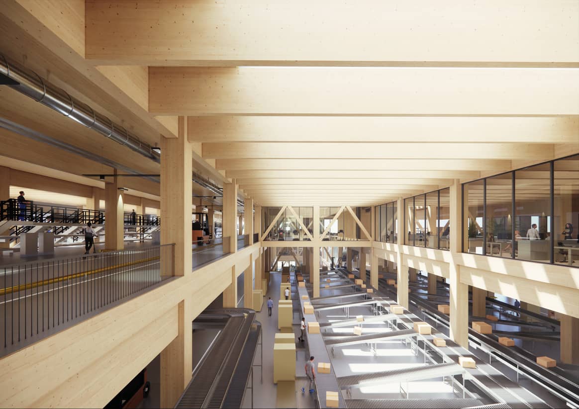 CGI of Bestseller’s new logistic centre in the Netherlands