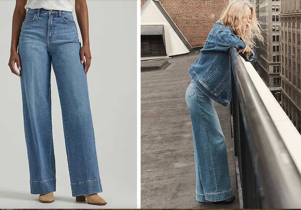 Elevated Trouser Jean en azul retro