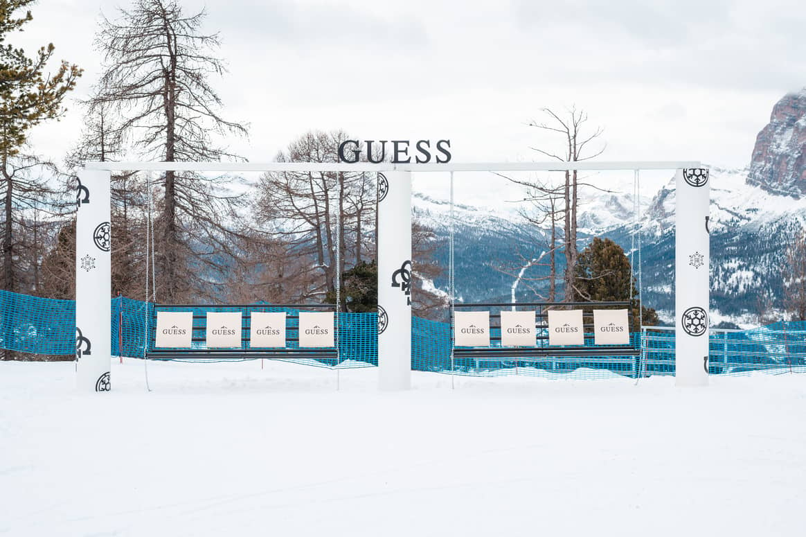Guess takeover in Cortina in Italy
