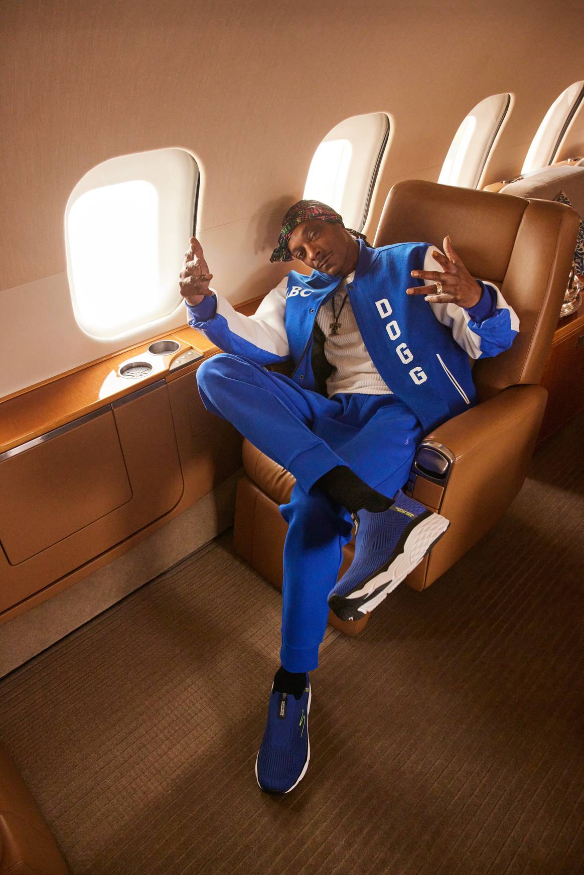 Snoop Dogg wearing Skechers Hands Free Slip-ins in Super Bowl commercial.