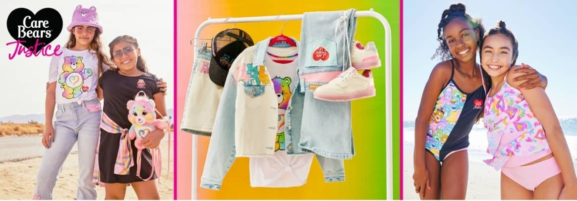 Justice x Care Bear collection