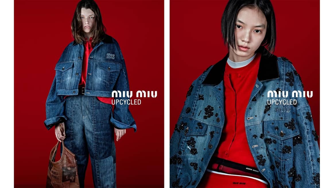Miu Miu's Upcycled denim campaign for Lunar New Year.