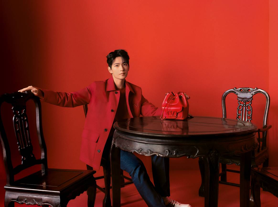Yang Yang in Valentino's Lunar New Year campaign.