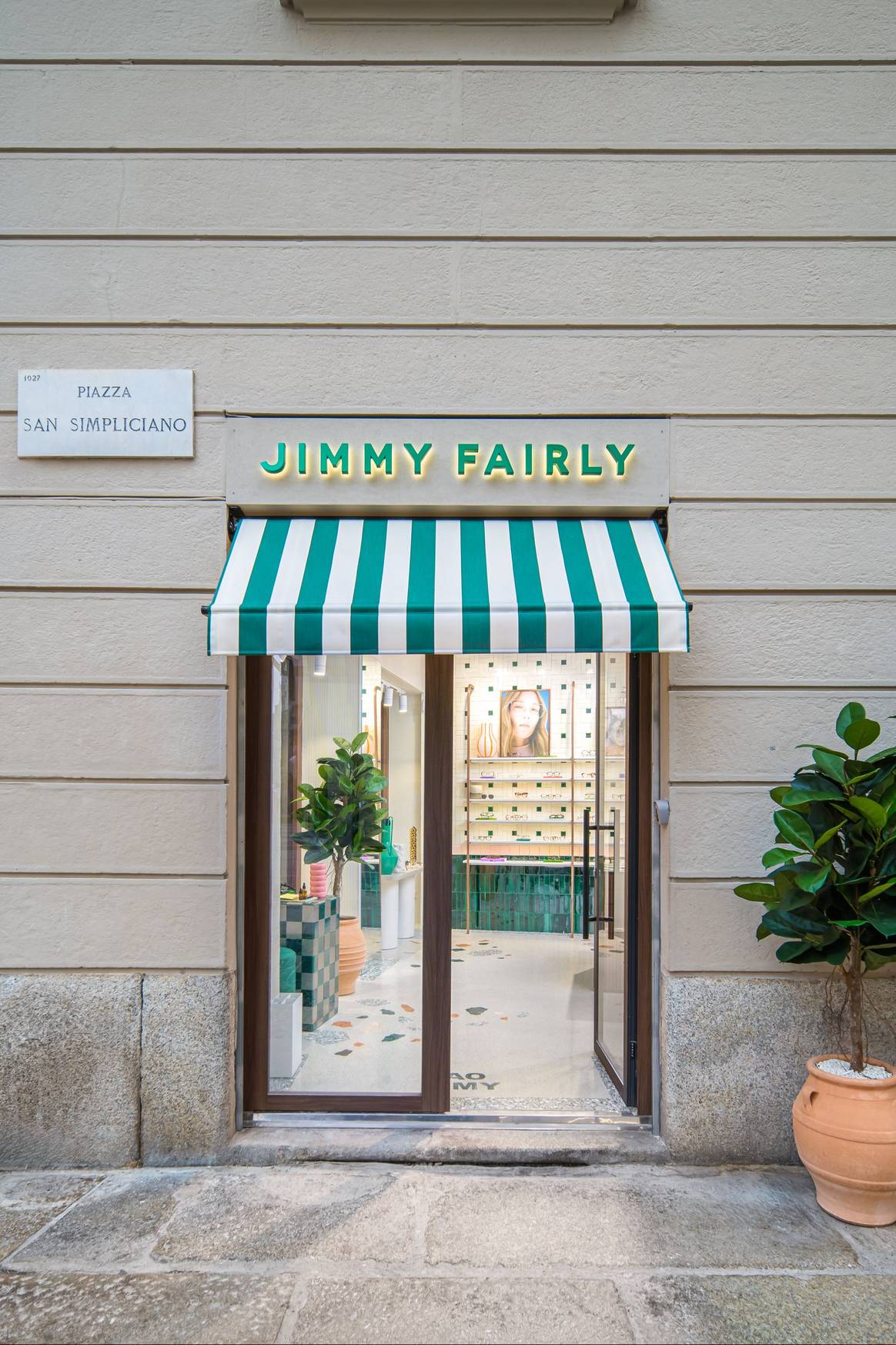 Boutique Jimmy Fairly à Milan, Italie