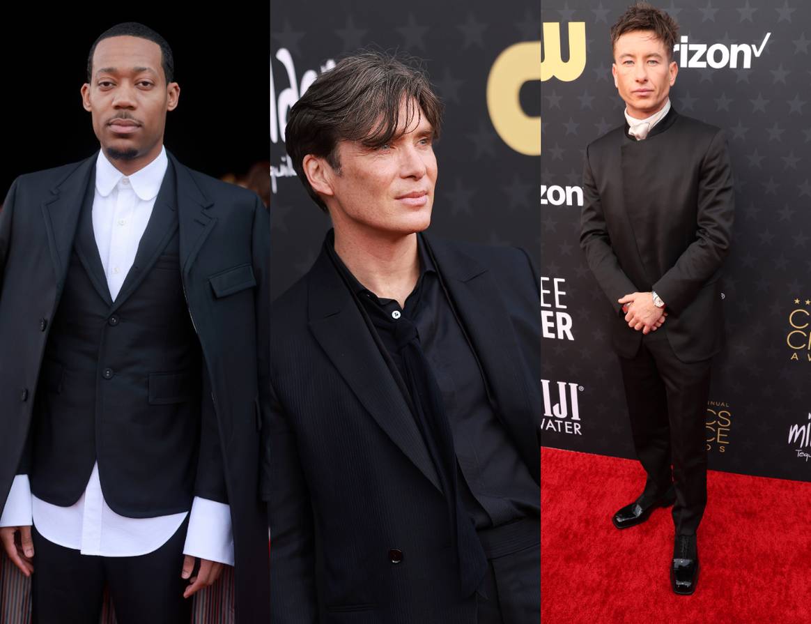 Tyler James Williams, Cillian Murphy and Barry Keoghan at The 29th Critics' Choice Awards in Santa Monica, Calif., on Jan. 14.