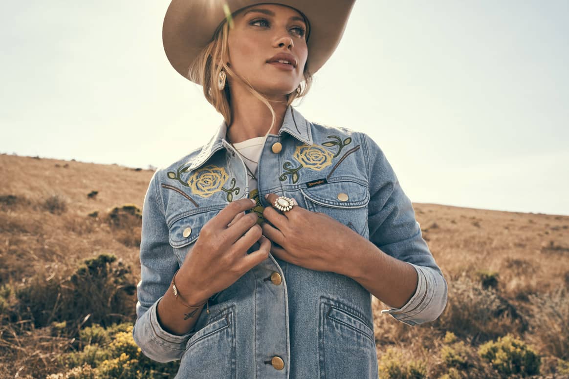 Cowboy Fashion from the Wrangler® x Yellow Rose by Kendra Scott collection