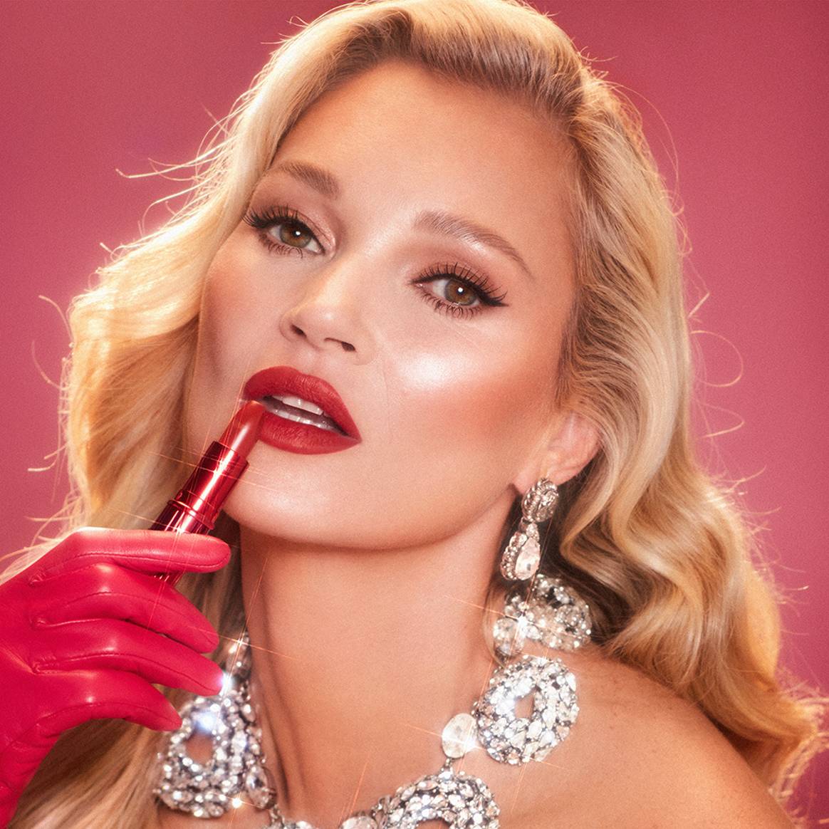 Charlotte Tilbury Hollywood Beauty Icon campaign starring Kate Moss