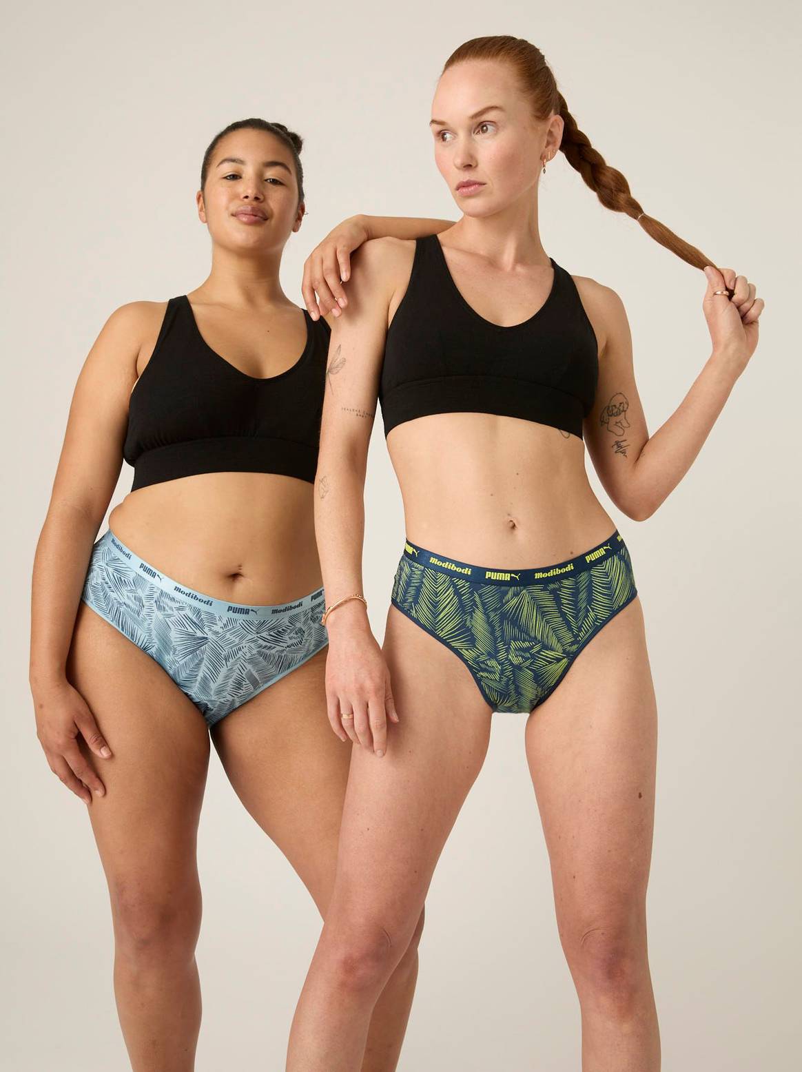 Puma x Modibodi period underwear collaboration.