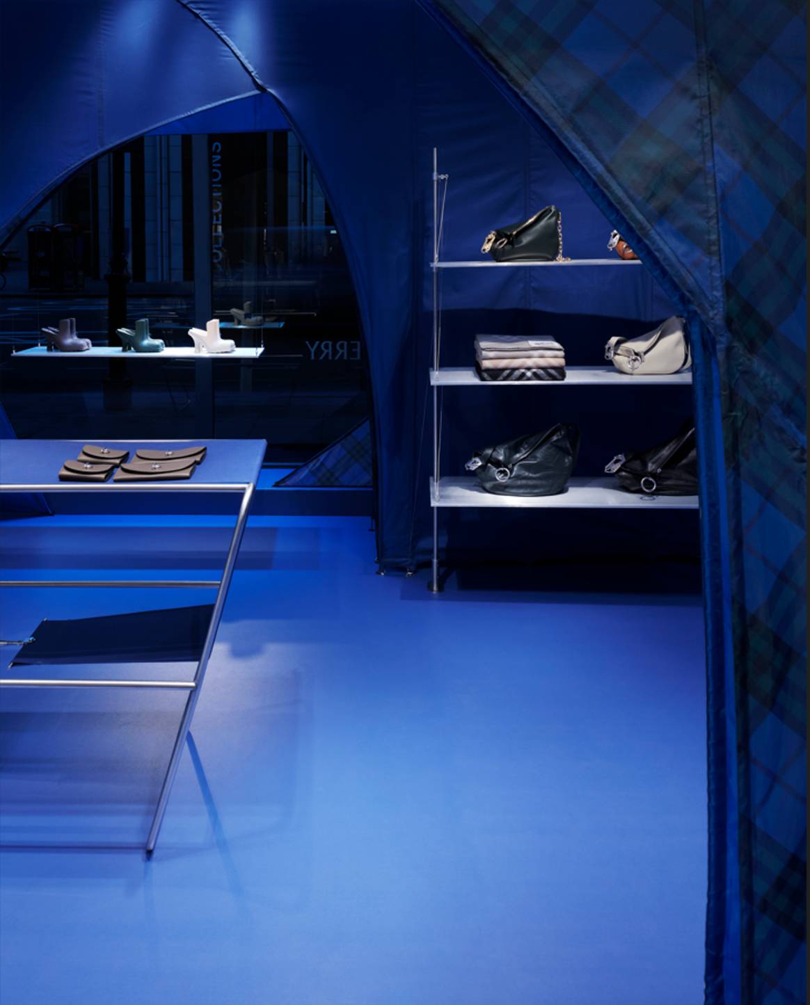 Burberry ‘Knight Blue’ takeover at Harrods