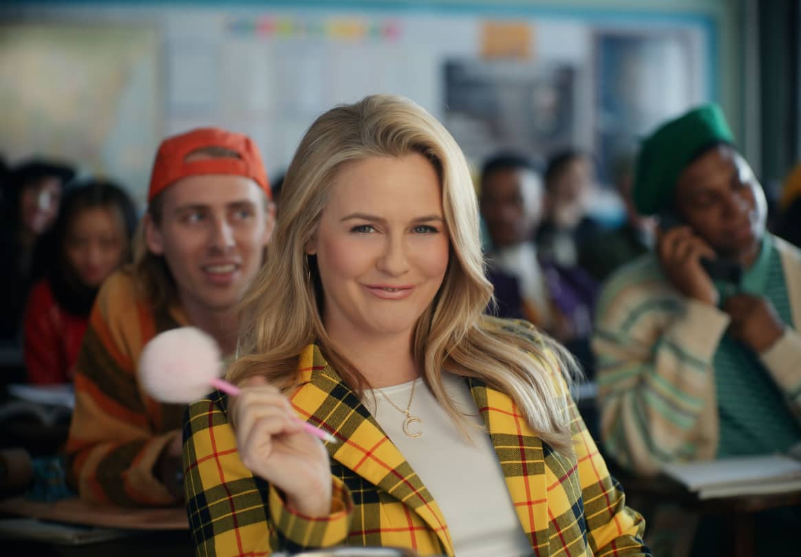 Alicia Silverstone in Rakuten's 2023 Super Bowl ad, 'Not So Clueless'