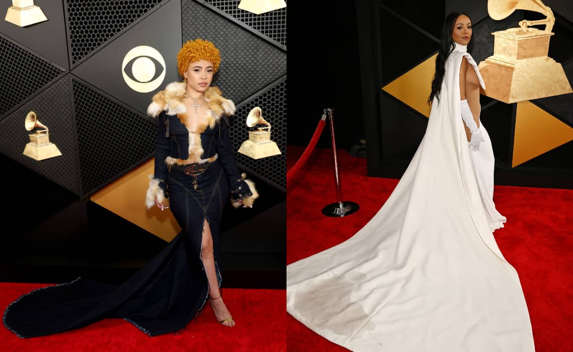 Ice Spice wearing Baby Phat and Kat Graham in Stéphane Rolland at the 60th Grammy Awards