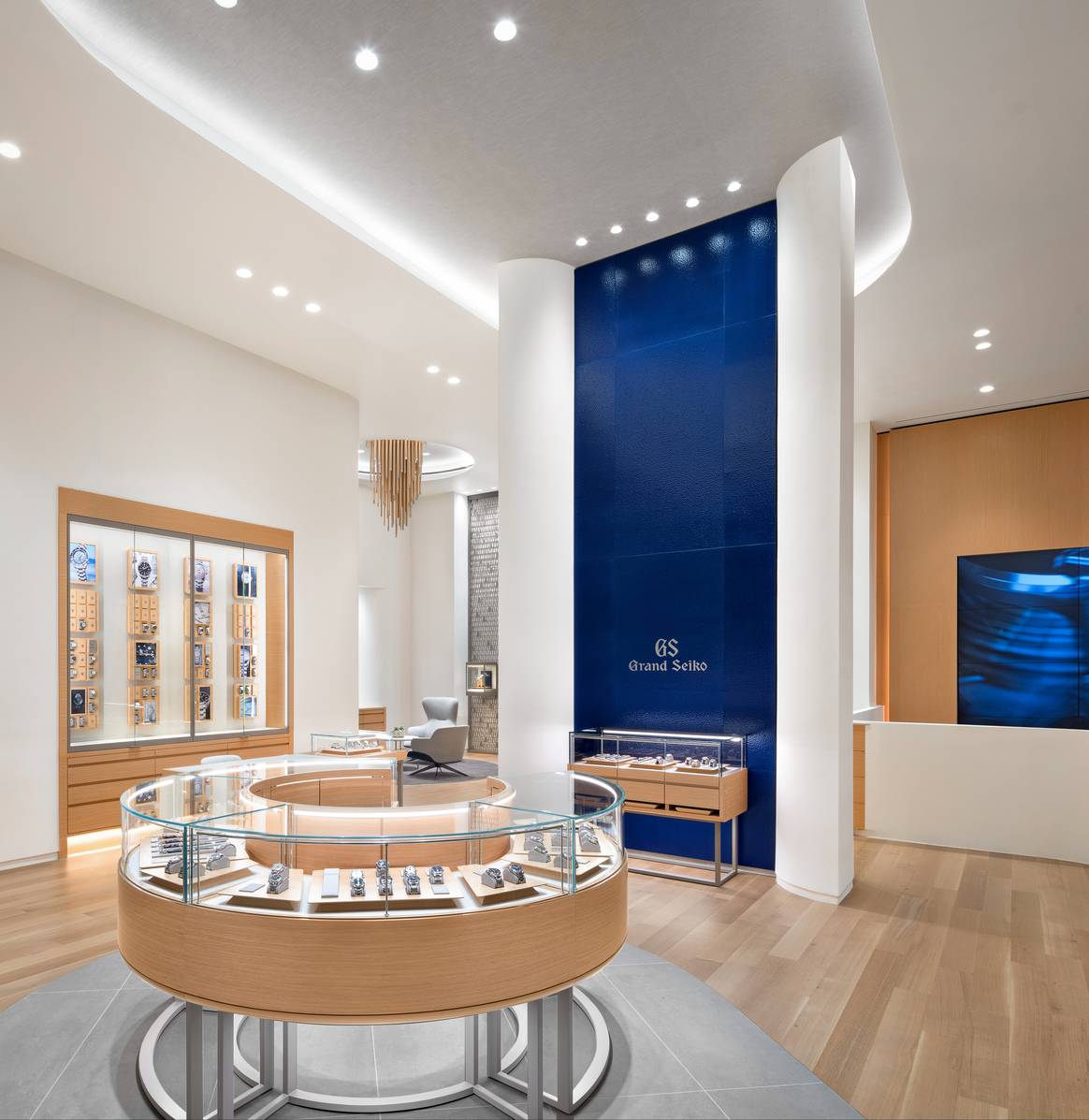 Inside of Seiko's biggest flagship store on Madison Avenue, New York