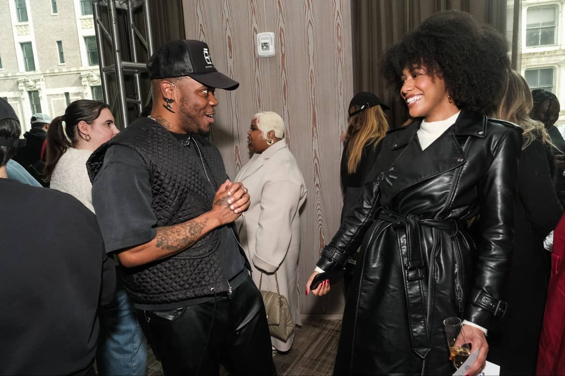 Cierra Brown and Bishme Cromartie at his FW24 presentation during NYFW