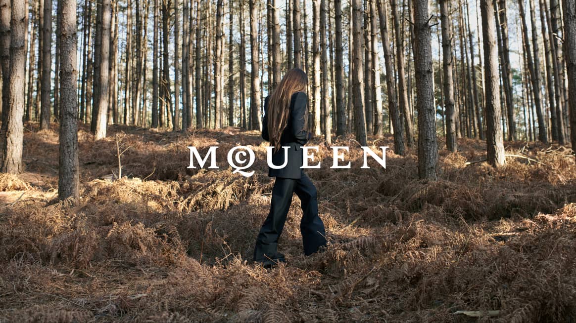 Campaign image from Seán McGirr's AW24 debut collection for Alexander McQueen