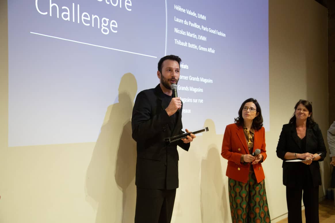 Bertrand Menicucci, directeur des magasins Loewe reçoit le prix Green Store