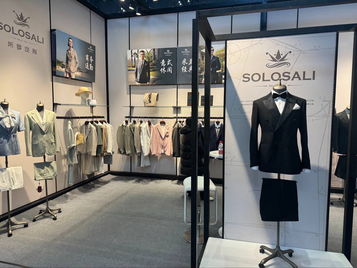 Stand of menswear specialist Solosali at CHIC