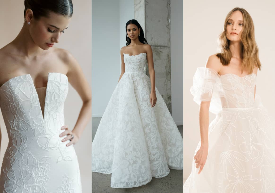 SS25 Bridal by Anne Barge, Jenny Yoo and Mira Zwillinger.