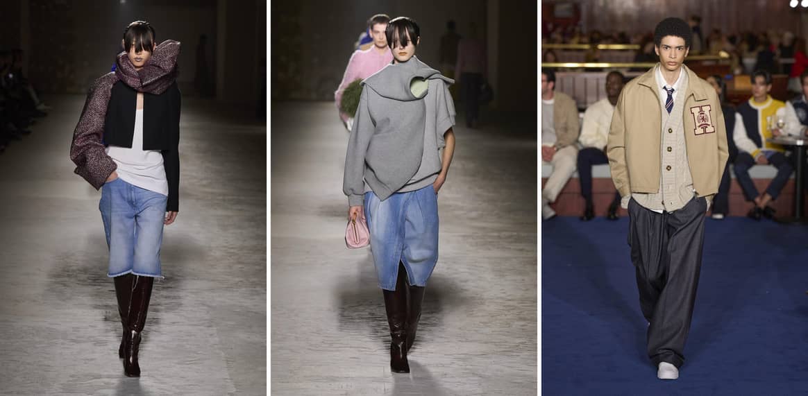 (From left) Dries Van Noten, AW24 Ready to Wear. Image 3: Tommy Hilfiger, AW24 Ready to Wear.