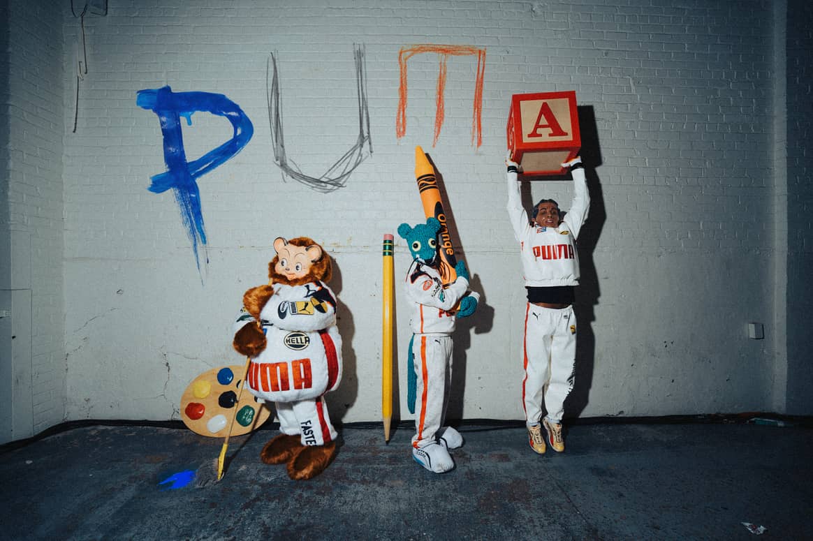 A$AP Rocky x Puma's latest F1-inspired collection.