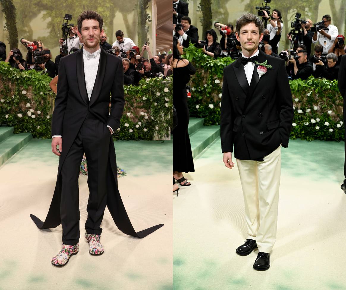 Josh O’Connor and Mike Faist in Loewe.