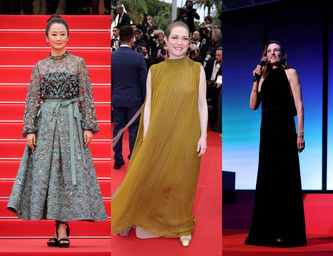 Zhao Tao, Émilie Dequenne and Camille Cottin in Dior.