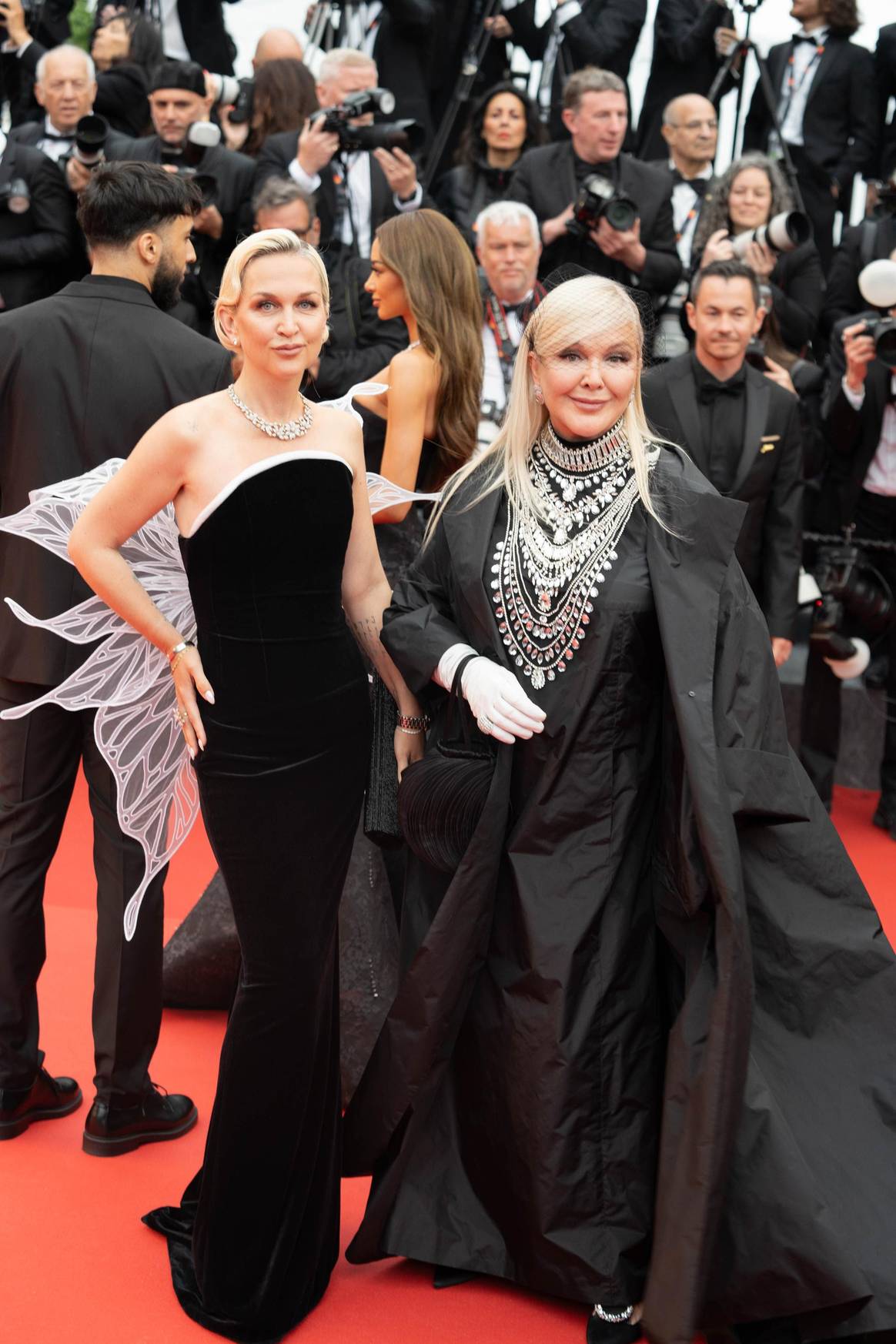 Daria Yanina and Yulia Yanina in Yanina Couture.