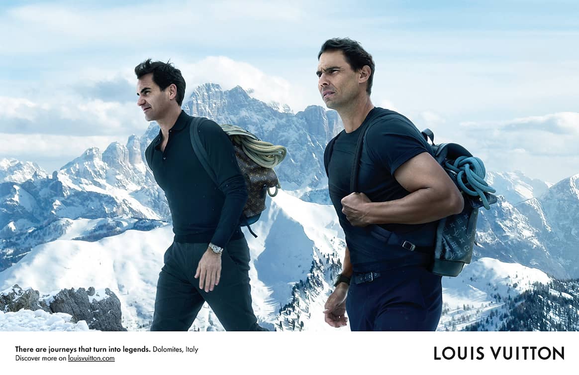 Rafael Nadal y Roger Federer como protagonistas del capítulo “Algunos viajes se convierten en leyendas” de la serie “Core Values” de Louis Vuitton.