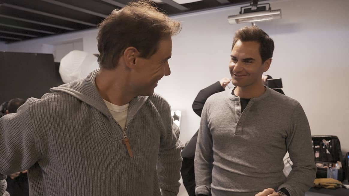 Fotografías “behind the scenes” de la campaña “Core Values” de Louis Vuitton protagonizada por Rafael Nadal y Roger Federer.
