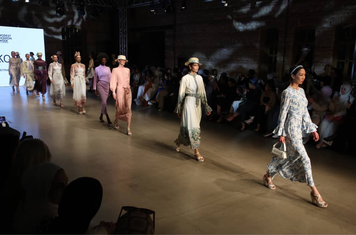 Australian label Akkoia presented  their botanical-themed ready-to-wear collection and had influencer Fatma Husam on the runway.