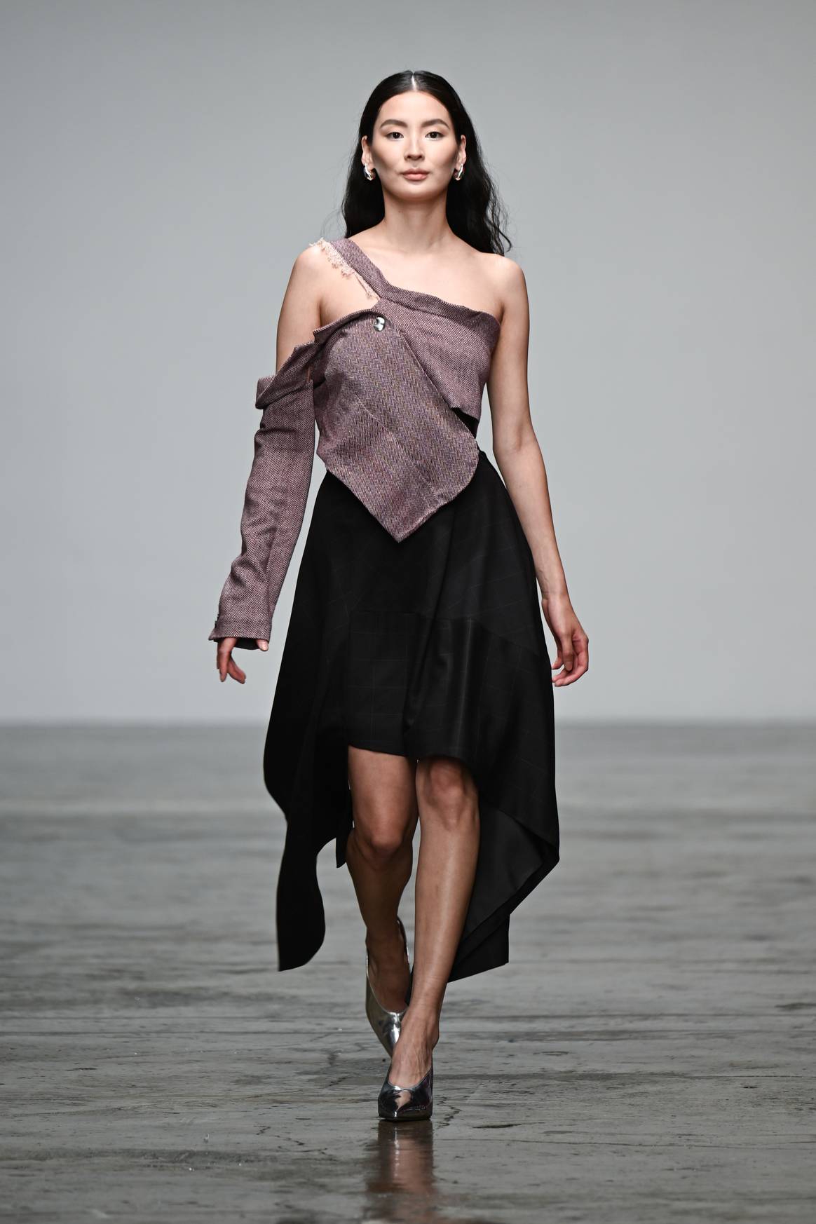 A look by Nadine Waack, Academy of Art University fashion graduation show 2024.