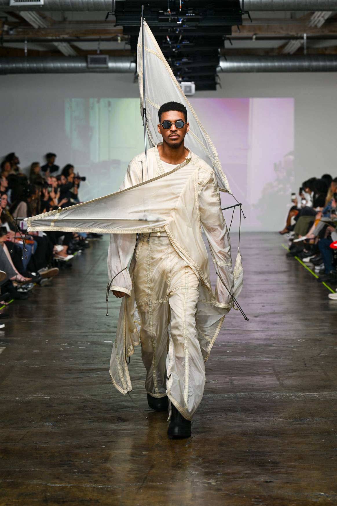 Joey LeDoux, Academy of Art University fashion graduation show 2024.