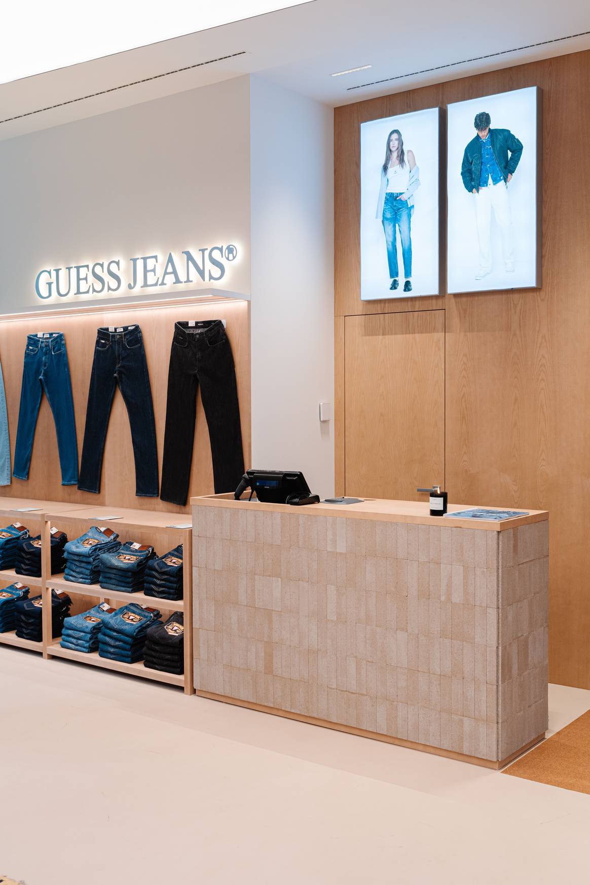 The world's first Guess Jeans store.