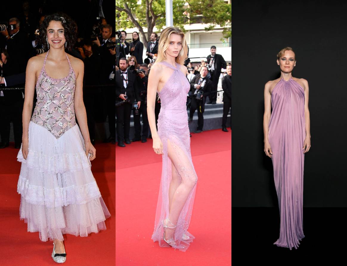 Margaret Qualley in Chanel, Abbey Lee in Gucci and Diane Kruger in Tom Ford.