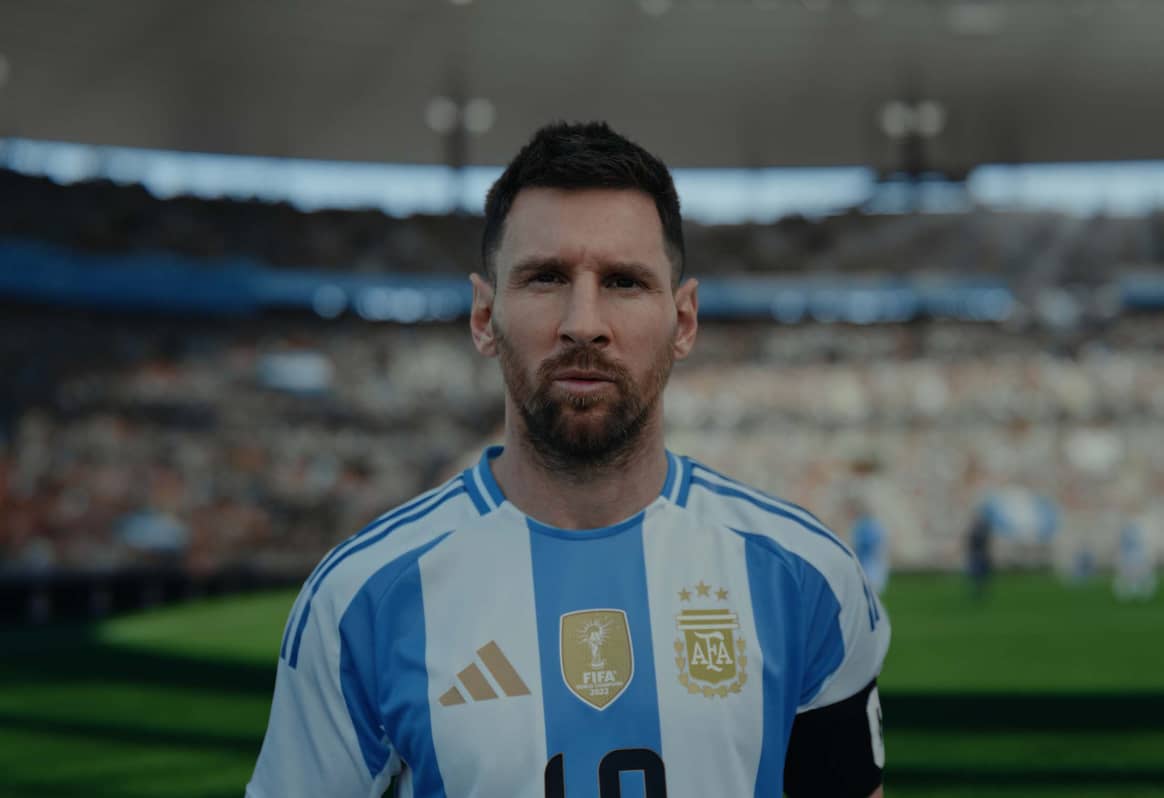 Messi in Adidas' brand campaign.