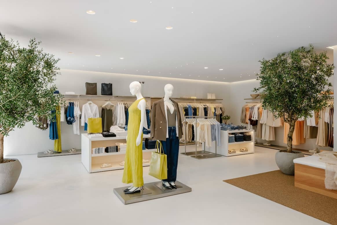 Das Interieur des neuen Calvin-Klein-Stores