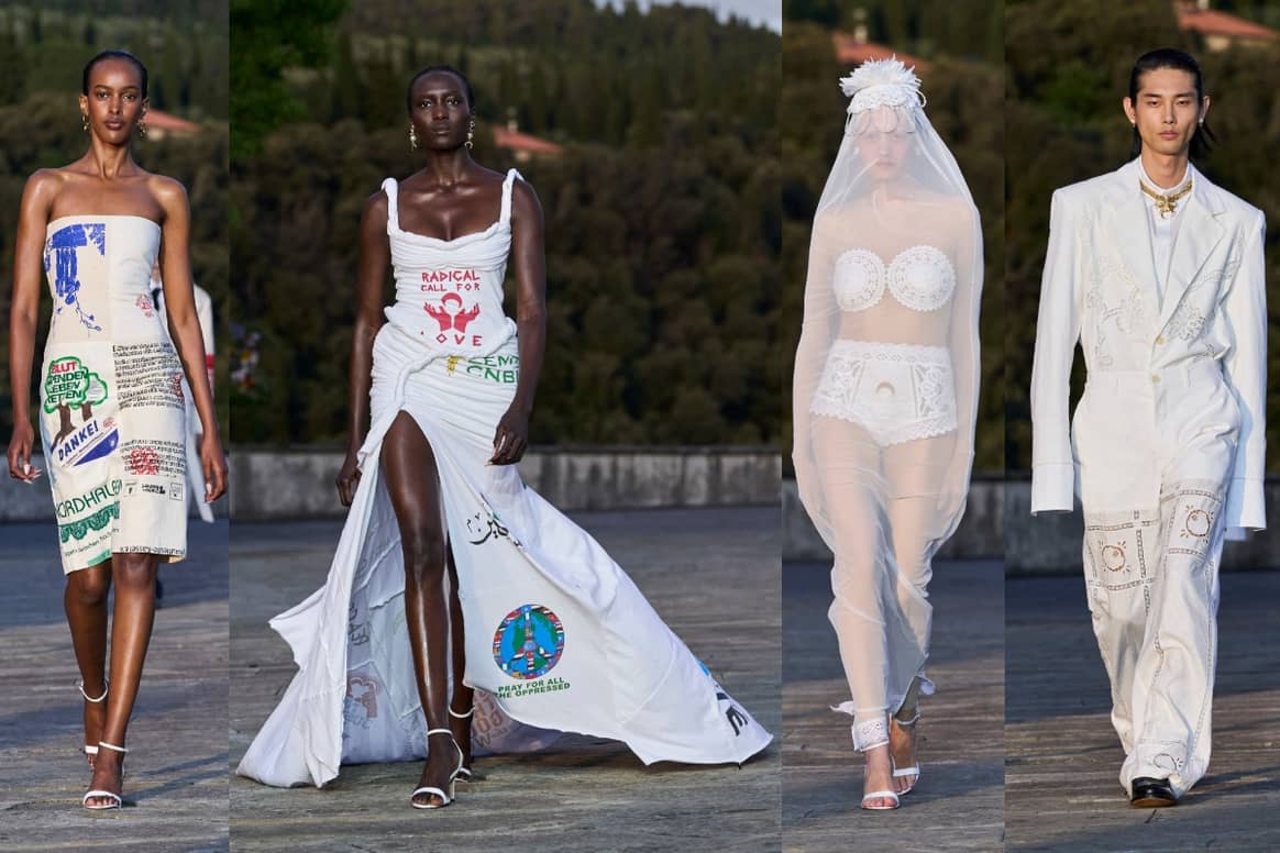 Marine Serre SS25: Finale in white as a sign of peace