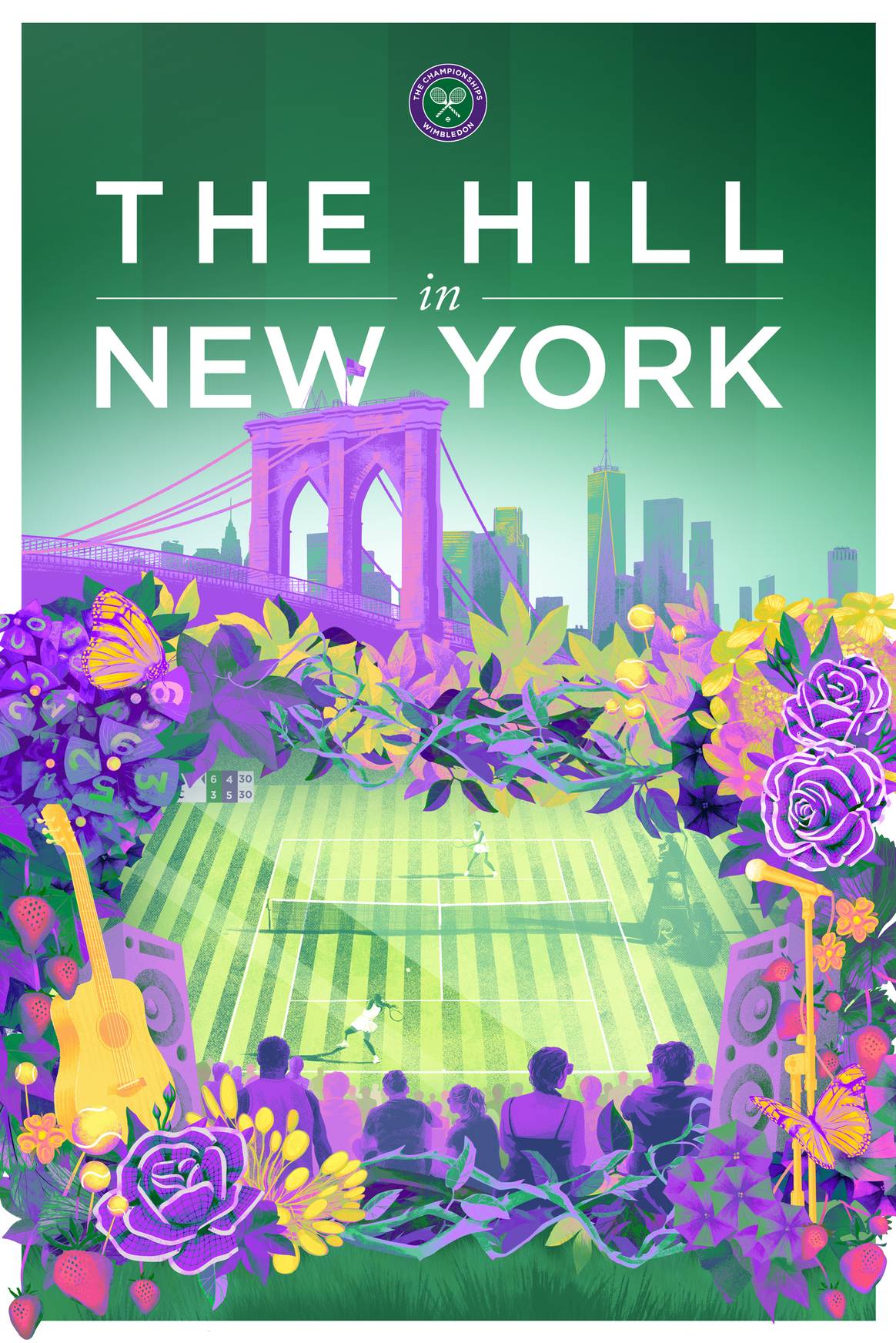 Wimbledon ‘The Hill in New York’ event poster